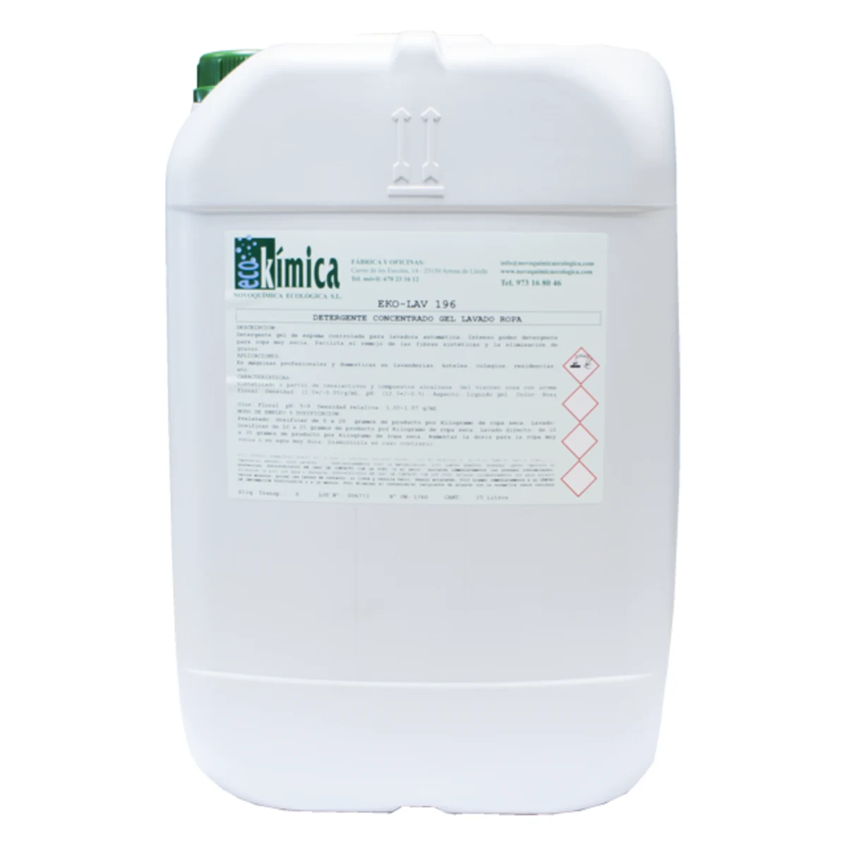 Detergente Lavadora Industrial KÍMICA EKO-LAV 196